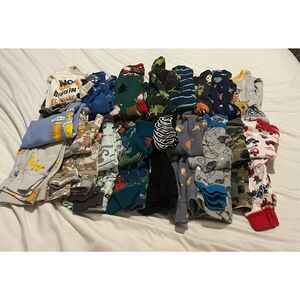 Baby boy pajama 17-piece bundle from 18 mos to 18-24 mos, different brands